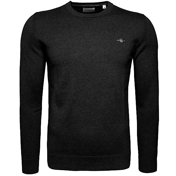 Gant Rundhalspullover Classic Cotton C-Neck Herren günstig online kaufen