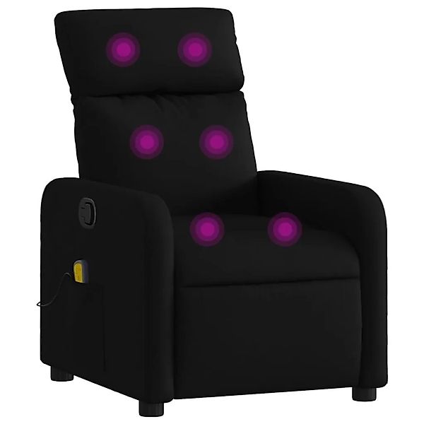 vidaXL Massage-Relaxsessel Stoff Schwarz 3206865 günstig online kaufen