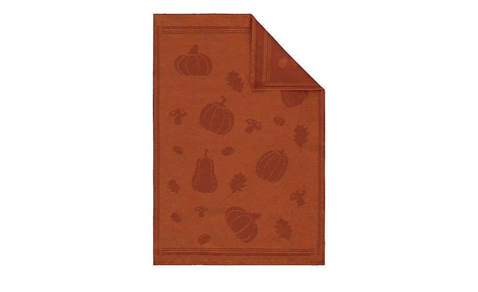 Ross Geschirrtuch  Kürbis ¦ orange ¦ 100% Baumwolle ¦ Maße (cm): B: 50 Tisc günstig online kaufen
