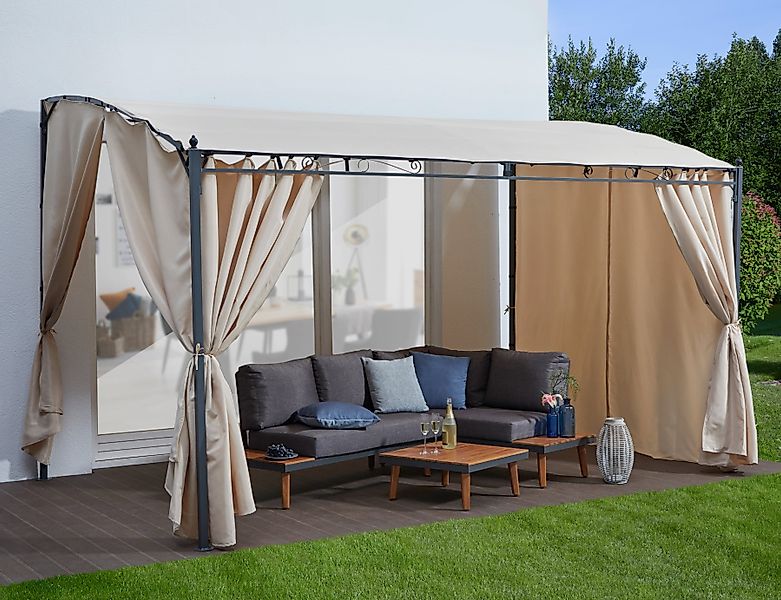 KONIFERA Anbaupavillon Burano, mit 3 Seitenteilen, günstig online kaufen