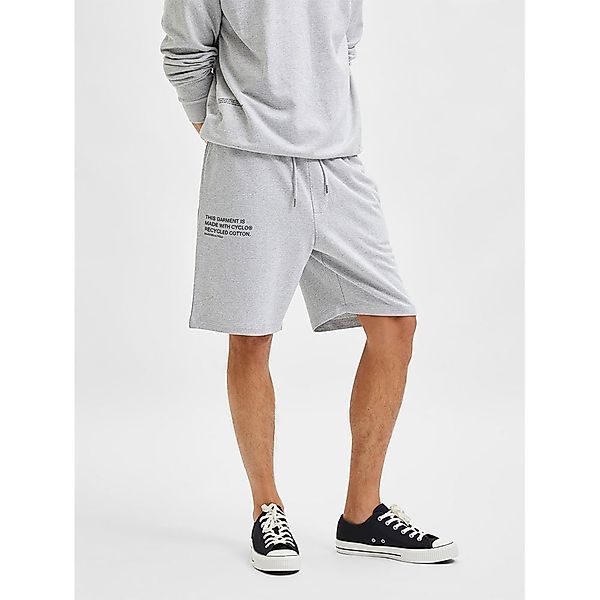 Selected Loose Aaren Jogginghose-shorts L Grey Melange günstig online kaufen