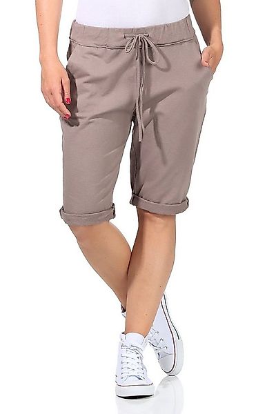 CLEO STYLE Bermudas Sweat Bermuda 1212 Schlamm 36-40 günstig online kaufen