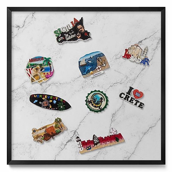 Tulup Magnettafel Gerahmte Magnettafel für Urlaubserinnerungen Zarter Helle günstig online kaufen