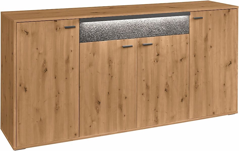 set one by Musterring Sideboard "Deltona", inklusive Beleuchtung, Schubkast günstig online kaufen