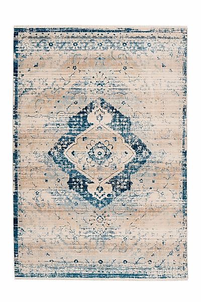 Arte Espina Flachflorteppich Baroque 500 Creme Blau 200cm X 290cm günstig online kaufen