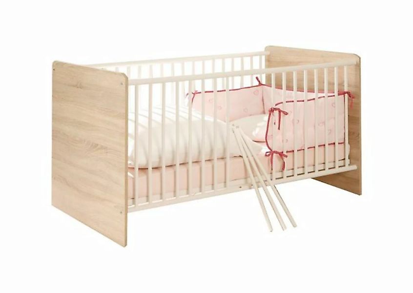 Ticaa Babybett Babybett Milu Sonoma-Weiß günstig online kaufen