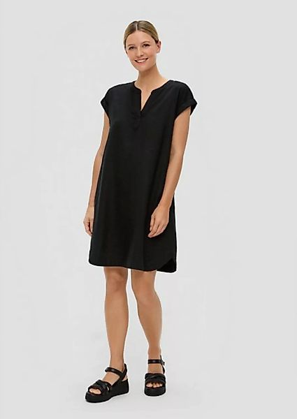 s.Oliver Minikleid Midi-Kleid mit Tunika-Ausschnitt günstig online kaufen