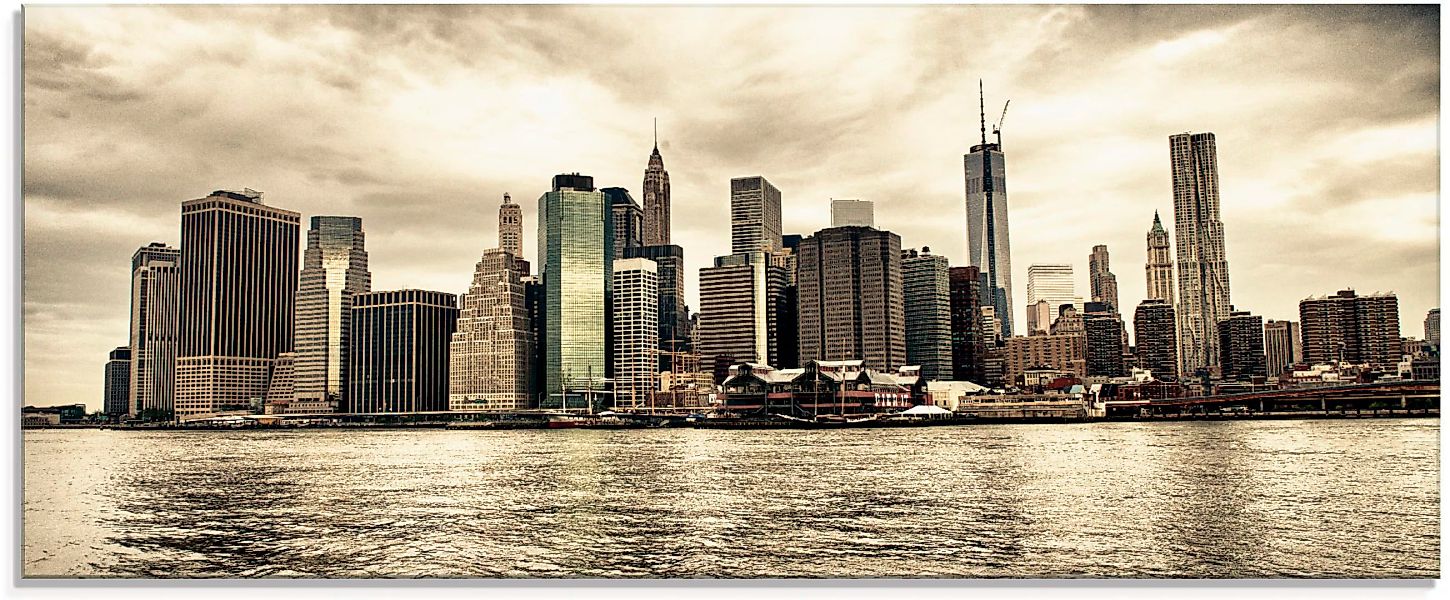 Artland Glasbild »Lower Manhattan Skyline«, Amerika, (1 St.) günstig online kaufen