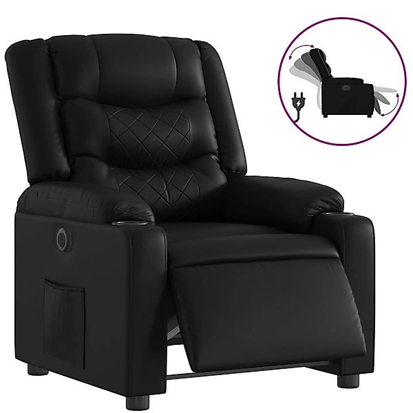 vidaXL Relaxsessel Elektrisch Schwarz Kunstleder 3206543 günstig online kaufen
