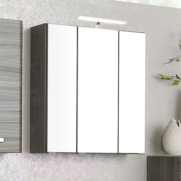 Badezimmer Spiegelschrank in Eiche dunkel Nachbildung Made in Germany günstig online kaufen