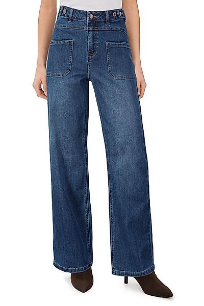 Arach&Cloz Taillenjeans Damen Jeans hohe Taille Palazzohose Relaxhose Gerad günstig online kaufen
