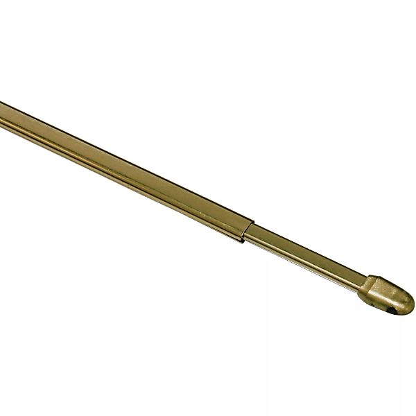 Gardinia Vitragestange flachoval Ø 11 mm Messing 100 cm - 160 cm günstig online kaufen