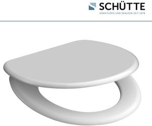 Schütte WC-Sitz WHITE, Duroplast, mit Absenkautomatik günstig online kaufen
