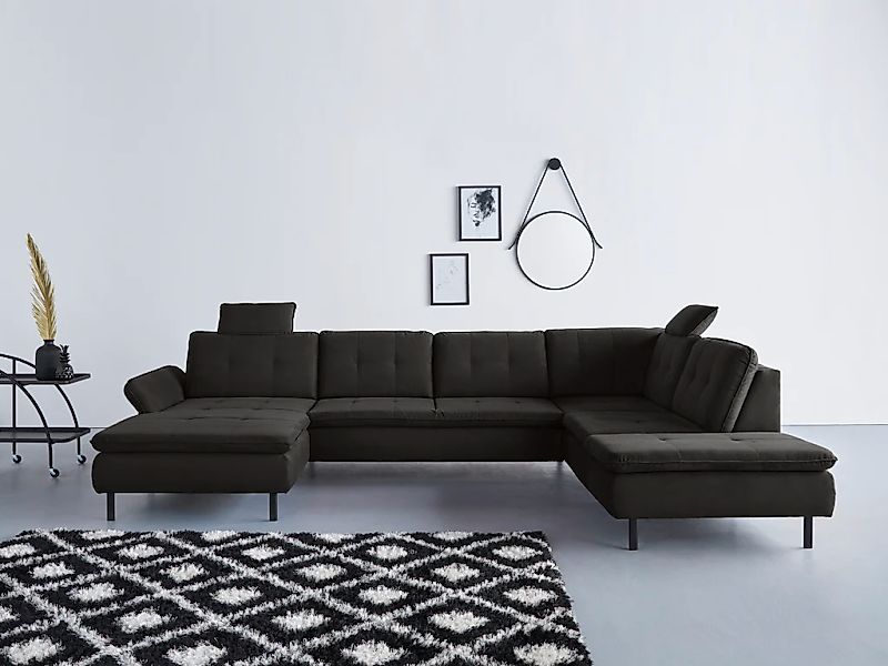 Home affaire "Birkholm U-Form" Armlehnverstellung, auch in Easy Clean Bezug günstig online kaufen