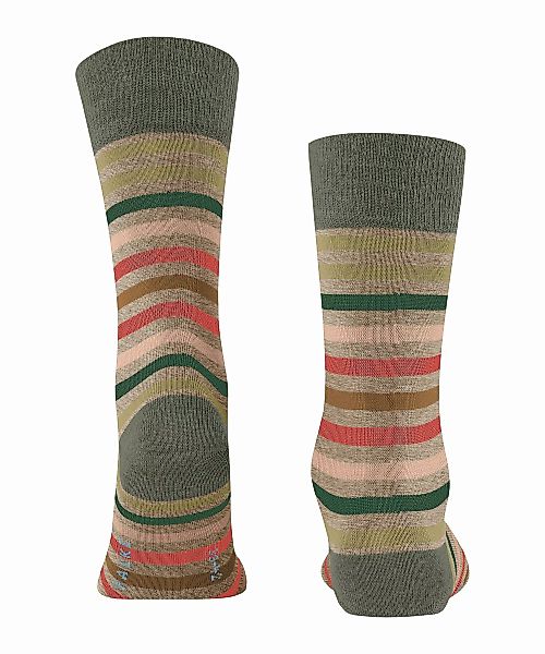 FALKE Tinted Stripe Herren Socken, 43-46, Beige, Streifen, Schurwolle, 1327 günstig online kaufen