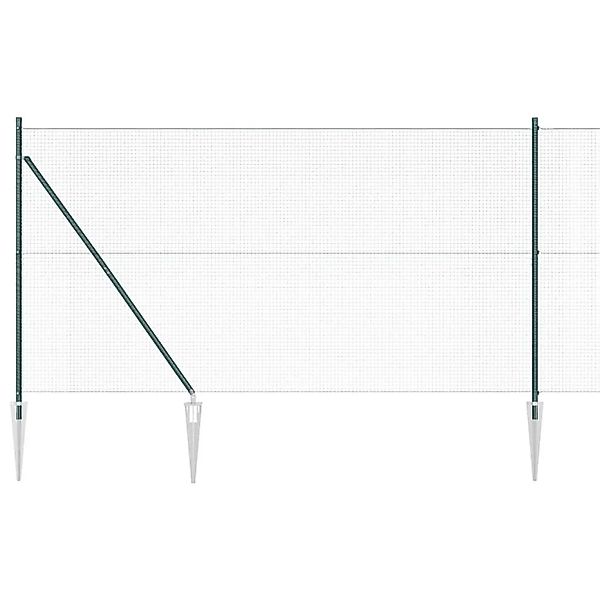vidaXL Zaunpfosten Grün 10 x 1,4 m 19 x 19 mm Drahtgewebe 3352055 günstig online kaufen