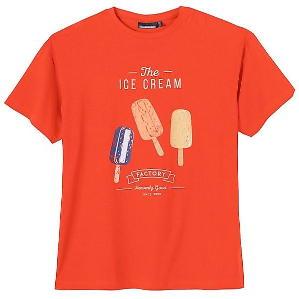 north 56 4 Rundhalsshirt North Latitude XXL T-Shirt orange Eis-Print günstig online kaufen
