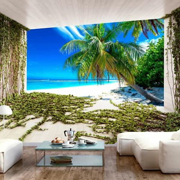 artgeist Fototapete Beach and Ivy mehrfarbig Gr. 100 x 70 günstig online kaufen