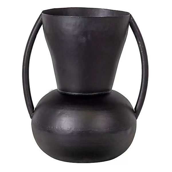 Metall Deko Vasen in Schwarz 44 cm hoch (2er Set) günstig online kaufen