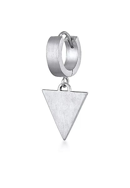 Kuzzoi Paar Creolen "Single Creole Dreieck Matt 925 Sterling Silber" günstig online kaufen