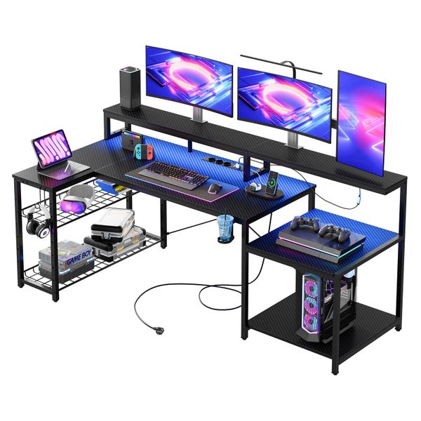 Bestier Gamingtisch 181 x 80 cm günstig online kaufen