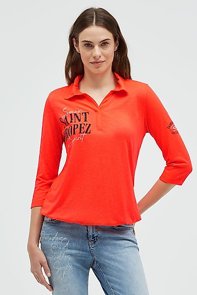 SOCCX Poloshirt mit Gummizug im Saum günstig online kaufen