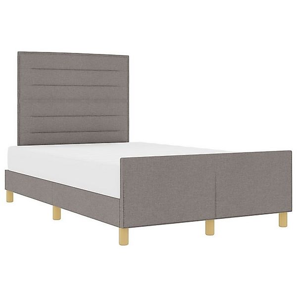 vidaXL Bett Taupe Stoffbettgestell 140x190 cm (1-tlg) günstig online kaufen