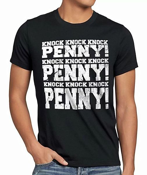 style3 Print-Shirt Herren T-Shirt Knock Penny big bang vintage knock Sheldo günstig online kaufen