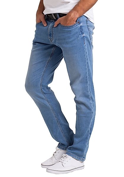 BlauerHafen Slim-fit-Jeans Herren Classic Knitted Denim günstig online kaufen