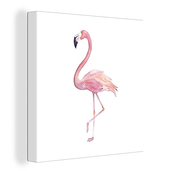 OneMillionCanvasses® Leinwandbild Flamingo - Federn - günstig online kaufen