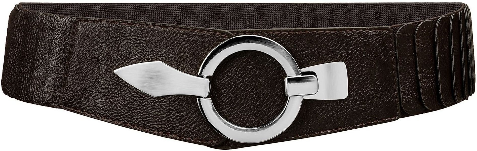 Caspar Taillengürtel GU300 Damen elastischer breiter Stretch Gürtel günstig online kaufen