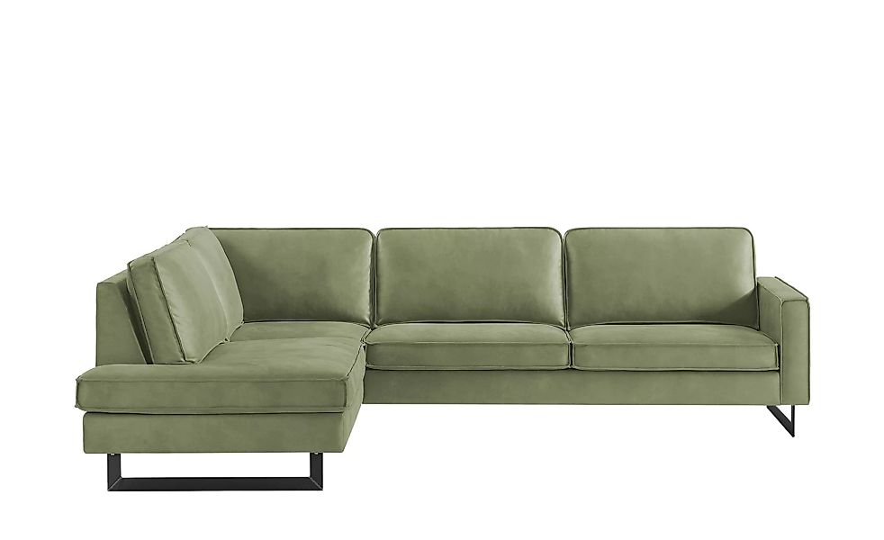 Ecksofa - grün - 85 cm - Polstermöbel > Sofas > Ecksofas - Möbel Kraft günstig online kaufen