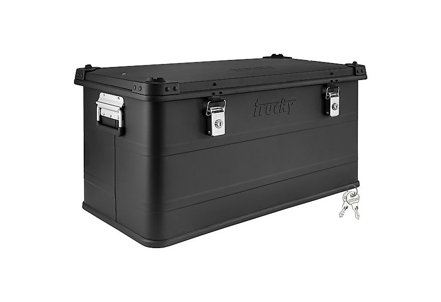 Trucky Allzweckkiste Aluminium Box mit Deckel Schwarz Alukiste 90 Liter Auf günstig online kaufen