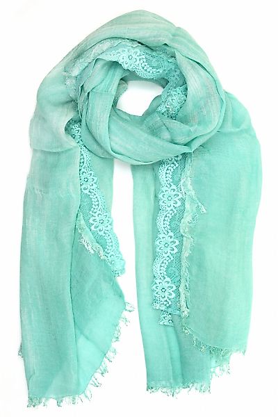 COLLEZIONE ALESSANDRO Modeschal "Elsa" 1 Stk. aus Naturmaterial, mit Spitze günstig online kaufen