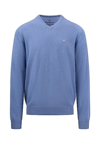 FYNCH-HATTON Strickpullover aus Baumwolle, mit V-Ausschnitt, bequeme Passfo günstig online kaufen