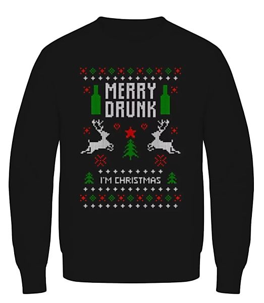 Merry Drunk I Am Christmas · Männer Pullover günstig online kaufen
