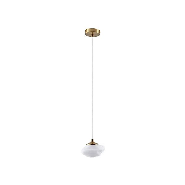 Lindby Pendelleuchte Piatra 10033044 Modern in Weiß aus Glas 1-flammig G9 W günstig online kaufen