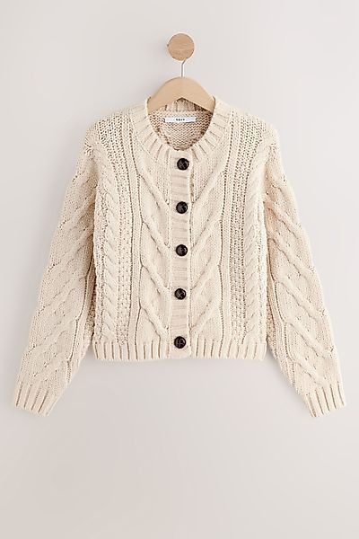 Next Strickjacke Grobstrickjacke mit Zopfmuster (1-tlg) günstig online kaufen