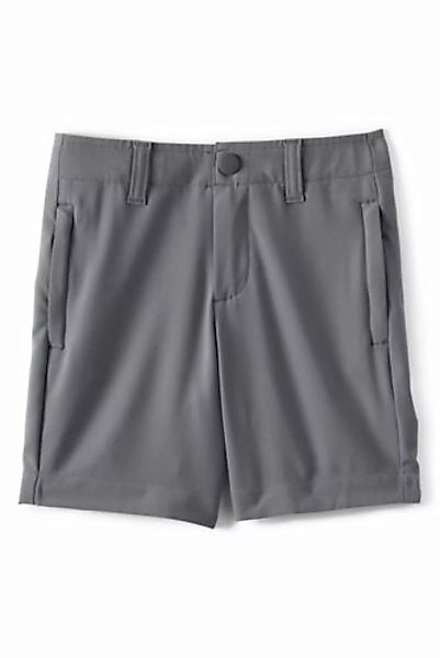 Performance Chino-Shorts, Größe: 110-116, Grau, Elasthan, by Lands' End, Ka günstig online kaufen