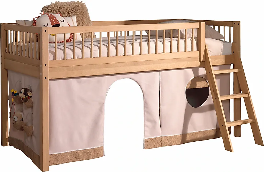 Home affaire Spielbett Made in Europe, aus Eiche geölt, LF 90x2000cm, RR, L günstig online kaufen