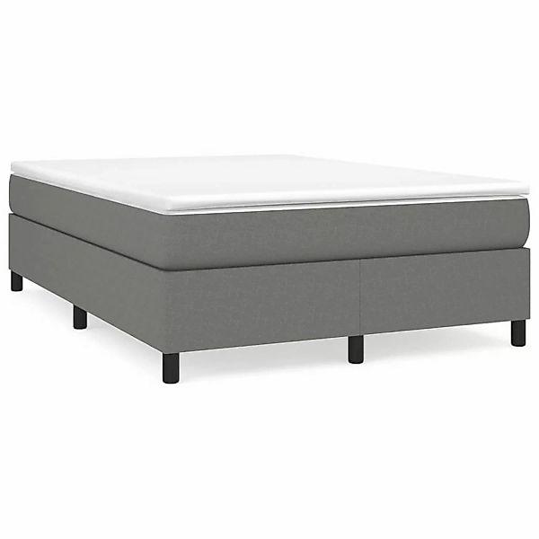 vidaXL Boxspringbett Dunkelgrau 140x200 cm Stoff1399322 günstig online kaufen