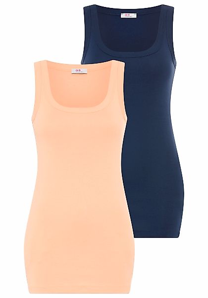 Flashlights Tanktop 2er-Pack, sehr figurbetonte Passform, aus Baumwolle, mi günstig online kaufen