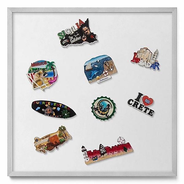 Tulup Magnettafel Magnetboard Metall Bedruckt Farbe Weiß 50x50 cm Wand-Magn günstig online kaufen