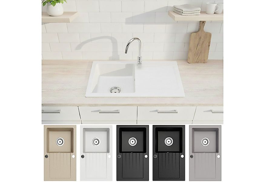 Faizee Möbel Granitspüle Faizee Home, Granitspüle mit Armatur – Set inkl. S günstig online kaufen