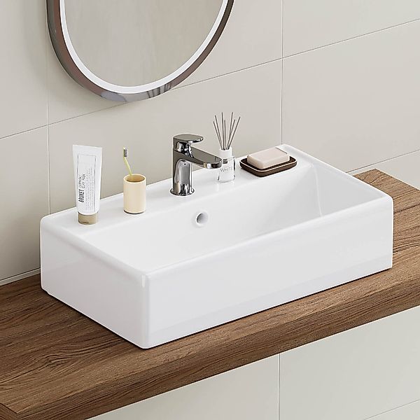 Yorbay Waschbecken Wandmotage Waschebecken aus Keramik,mit günstig online kaufen