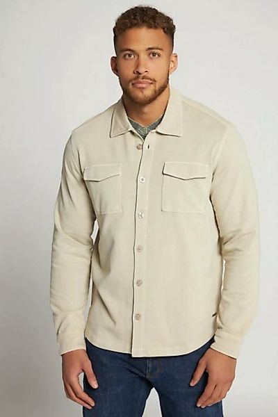 JP1880 Businesshemd Jerseyhemd Overshirt Langarm Kentkragen günstig online kaufen