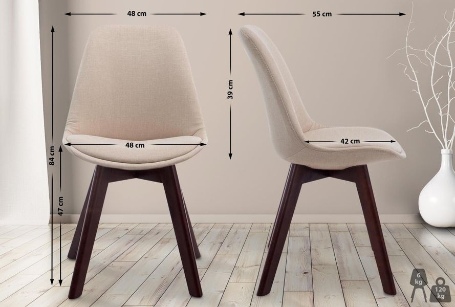 CLP Esszimmerstuhl Borneo, Stoff-Bezug, Lehnstuhl mit günstig online kaufen