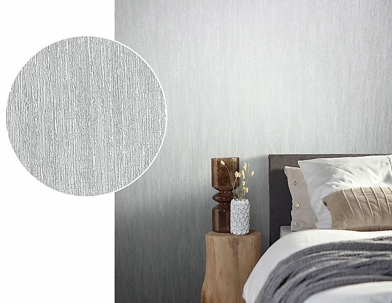 Marburg Vliestapete Natural Opulence Struktur Uni Weiß-Beige FSC® günstig online kaufen