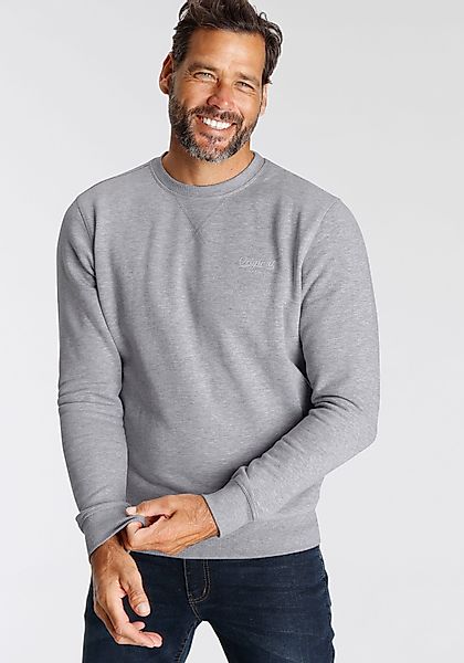 Mans World Sweatshirt Langarm, Basic-Stil, unifarben, Rundhalsausschnitt günstig online kaufen