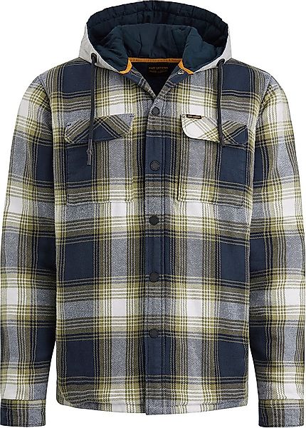 PME Legend Overshirt Kariert Blau Grün - Größe XXL günstig online kaufen